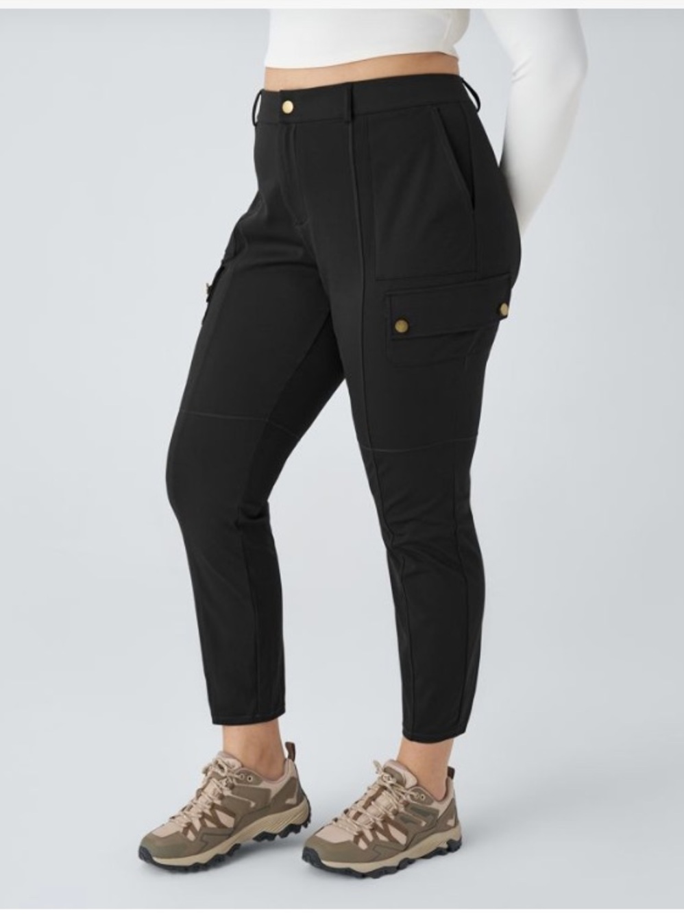 HALARA Daystretch Cargo Slim Hiking Ankle Pants-black